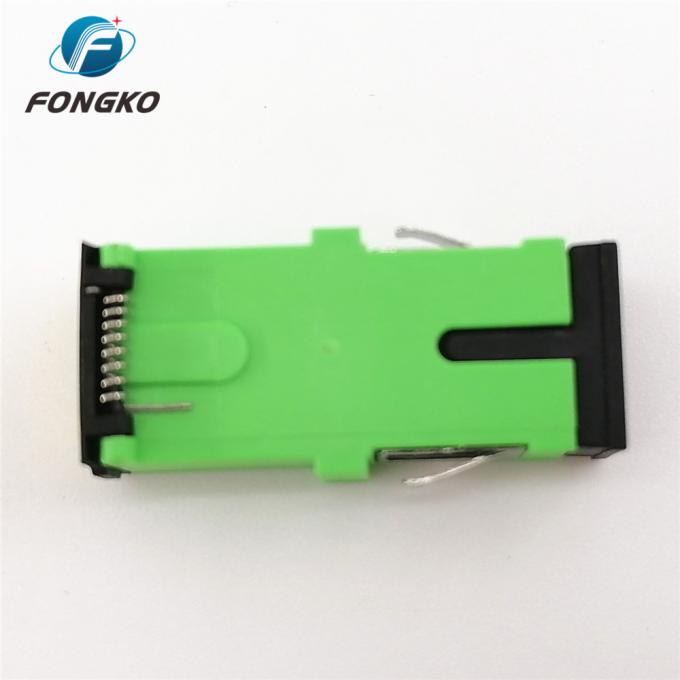 Black Auto Shutter SC/APC Adapter SC Simplex Green Shell Singlemode ...