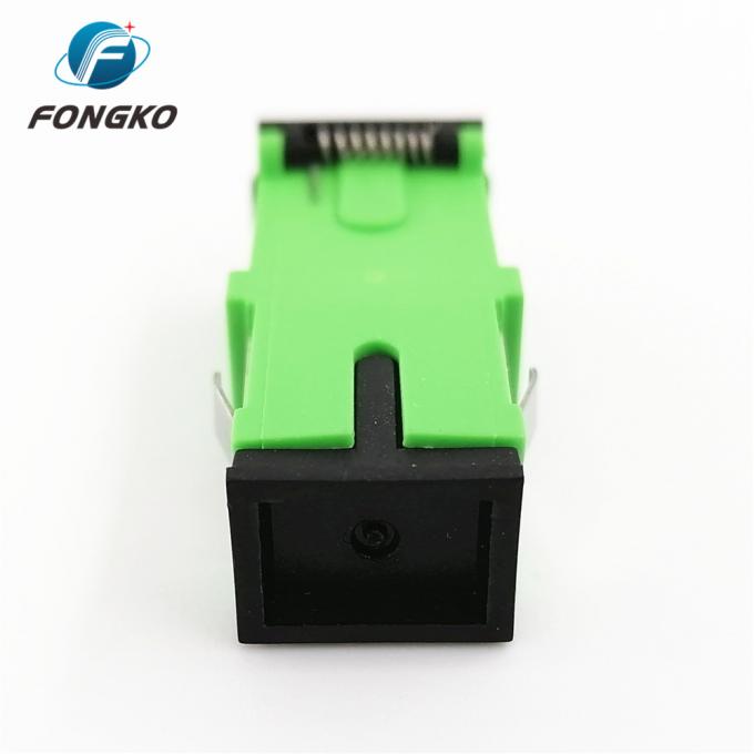 Black Auto Shutter SC/APC Adapter SC Simplex Green Shell Singlemode ...