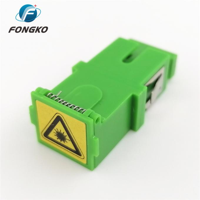 Simplex Green Shell Singlemode SC/APC Auto Shutter Adapter SC Fiber ...