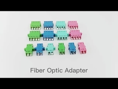 SM Duplex LC APC Fiber Optic Adapter Without Flange