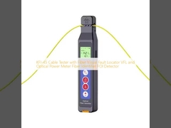 KFI-45 Cable Tester with Fiber Visual Fault Locator VFL and Optical Power Meter Fiber Identifier FOI Detector 