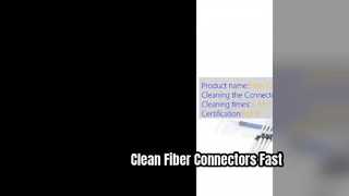 Fiber Optic Connector Cleaning Tool for LC MU ST