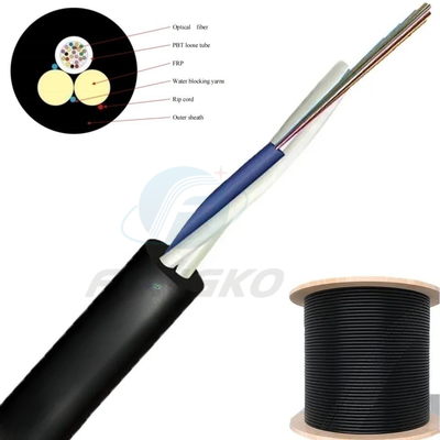 Mini ASU GYFFY Adss Fiber Optic Cable Self Supporting 12 Cores Span 100m