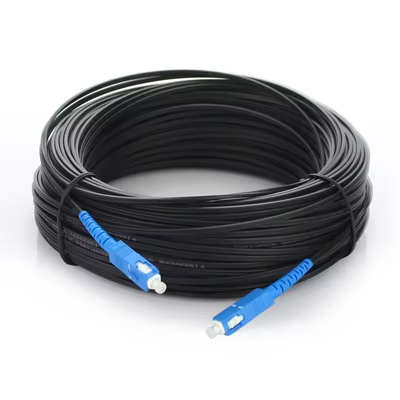 SC UPC APC Fiber Optic Patch Cord SM Simplex G652D G657A Optical Drop Cable