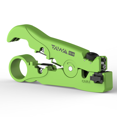 FONGKO CS-08 Round Flat Coaxia Cable Cutter , Multifunctional Wire Stripper End Cutting Pliers