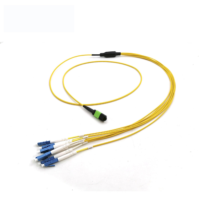 MPO Female to 8 12 24 Cores LC UPC Single Mode Breakout Cable Fiber Optic Cables