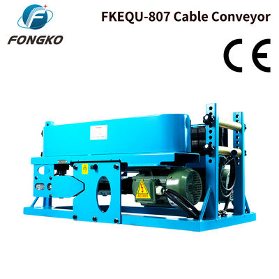 FONGKO FKEQU-807 Electric Cable Pulling Machine Rubber Track Cable Conveyor for Power Cable Optical Cable Laying