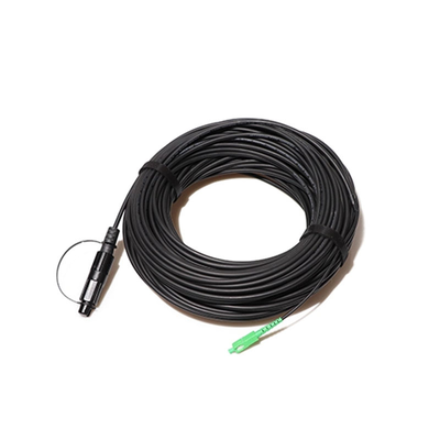 Outdoor Waterproof Fiber Optic Connector LSZH Jacket 5.0mm Single Mode G657A1 Fiber Optic Cable