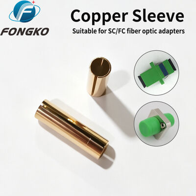 FONGKO Country of Origin Japan SC/FC Fiber Optic Adapter Copper Sleeve MM E TYPE SLEEVE 11.4 Brass Hollow Tube