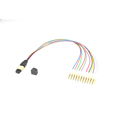 Cassette Module Fanout Pigtail Patch Cord 12 Fiber MPO To LC Connector