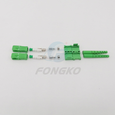 Green SC Duplex FTTH Fiber Connector UPC To APC Adapter