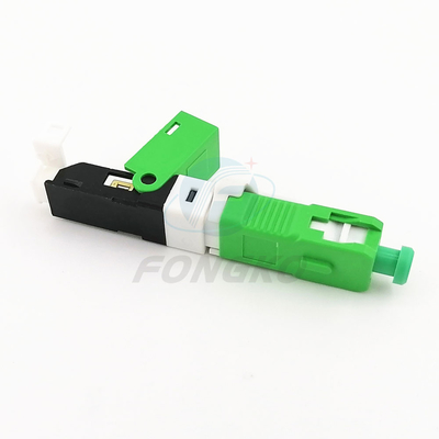 0.3dB Green Fiber Optic Fast Connector termination Sc/Apc For Test Equipment