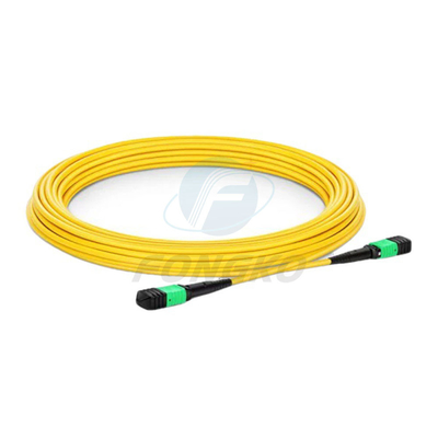 MPO  APC singlemode 1 meter 10G fiber jumper 8 12 24core 40G100G 1310 1550NM support customization