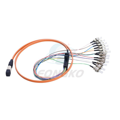 Multimode 12 MPO Optical FC Patch Cord Connector For Cassette Module