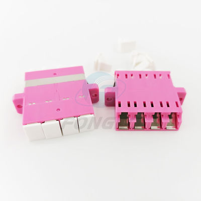 quality  Rose Quad Lc To Lc Coupler Multimode OM4 Cable To Fiber Optic Adapter factory