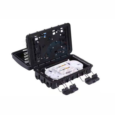 quality  1x8 Aerial 24 Core Fiber Optic Splice Closure Connection Box For Steel Tube Splitter factory