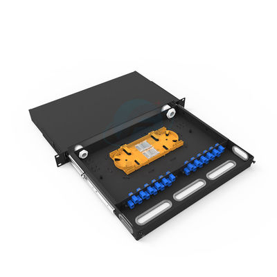 quality  6-48 Port Sliding ODF Fiber Optic Patch Panel For Data Center factory