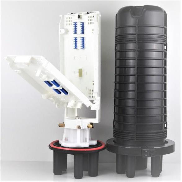 8 Trays 288 Core Fiber Optic Splice Closure , Splitter Fiber Joint ...