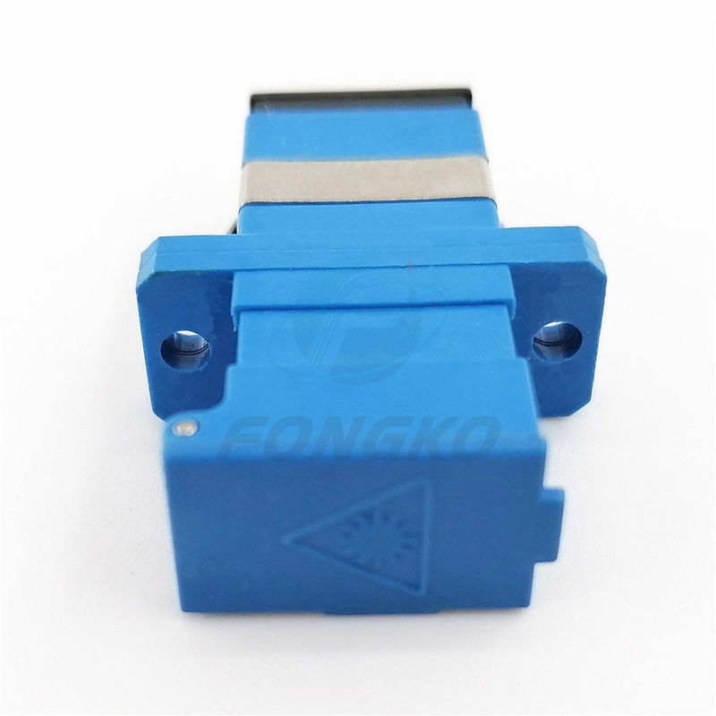 SC/UPC Blue Shell Simplex Adapter With Auto Shutter SM SC Fiber Optic ...