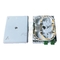 2 Cores FTTH Fiber Optic Termination Box , SC LC Adaptor Fiber Optical Rossette Box