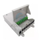 1x8 PLC Splitter FTTH Fiber Optic Terminal Box 8 Cores With SC Shutter Adapter