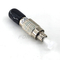 Silver Grey 62.5/125 FC Male To ST Female Fiber Optic Adapter Transform