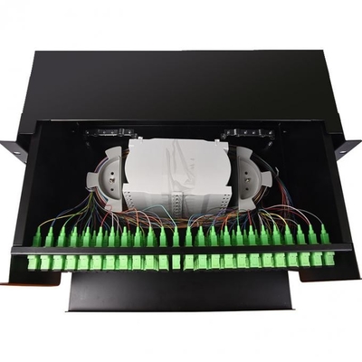 Sliding Type Pigtail Odf Optic Fiber Distribution Box 24 48 96 Ports