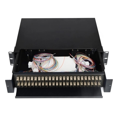 Sliding Type Pigtail Odf Optic Fiber Distribution Box 24 48 96 Ports