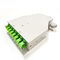 DIN Rail Patch Panel Metal Fibre Distribution Box , 8 Ports APC SC Shutter Adapter