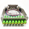 DIN Rail Patch Panel Metal Fibre Distribution Box , 8 Ports APC SC Shutter Adapter