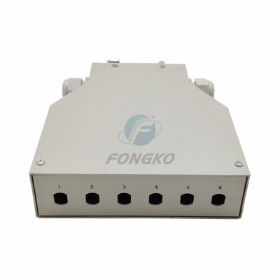 6 Core Ftth Terminal Box ST Port Indoor Water Proof