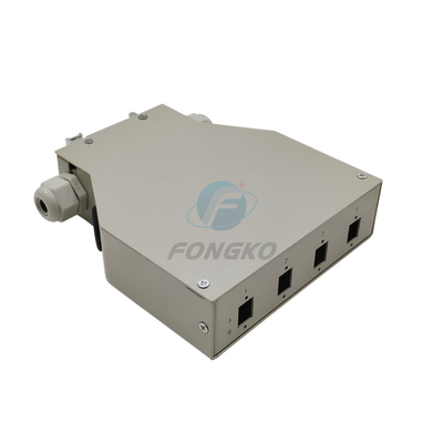 8 Core Ftth Fiber Optic Termination Box 4 Ports Lc Duplex