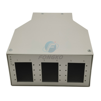 IP55 Ftth Terminal Box , Mini Fiber Optic Patch Panel 12 Ports