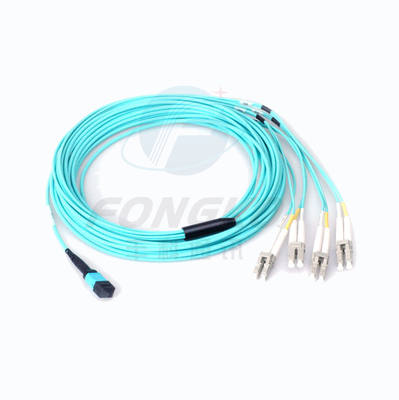 MPO MTP FTTH Fiber Optic Patch Cord Multimode Male Female LC-MPO 12 Cores