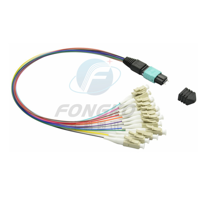 MPO MTP FTTH Fiber Optic Patch Cord Multimode Male Female LC-MPO 12 Cores