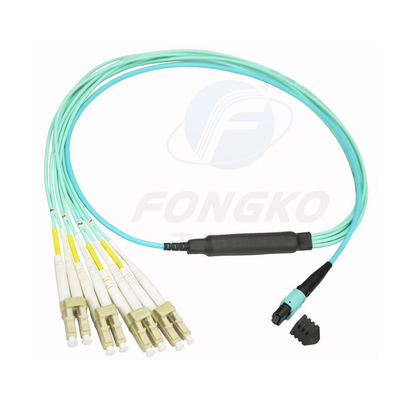 MPO MTP FTTH Fiber Optic Patch Cord Multimode Male Female LC-MPO 12 Cores