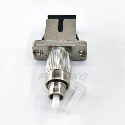 SC Female To FC Male Hybrid Fiber Optic Adapter FTTH Metal Single Mode