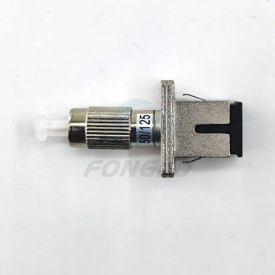 SC Female To FC Male Hybrid Fiber Optic Adapter FTTH Metal Single Mode