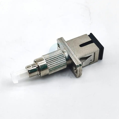 SC Female To FC Male Hybrid Fiber Optic Adapter FTTH Metal Single Mode