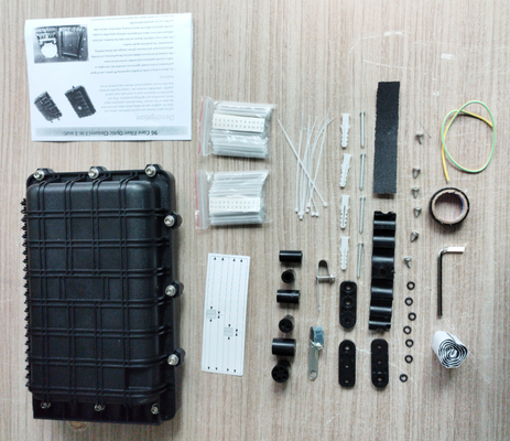 96 Cores IP68 FTTX Outdoor Fiber Splice Enclosure 3 In 3 Out