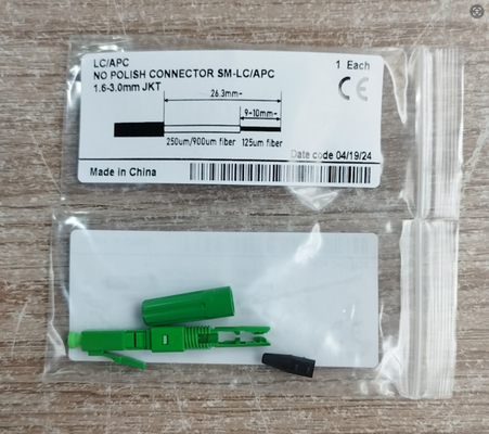 LC APC Fiber Optic Fast Connector FTTH Quick Connector For 0.9 2.0 3.0mm Cable