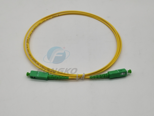 SC/APC To SC/APC Fiber Optic Patch Cord MM SM Simplex 9/125 G652D G657A Optical Cable