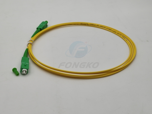 SC/APC To SC/APC Fiber Optic Patch Cord MM SM Simplex 9/125 G652D G657A Optical Cable