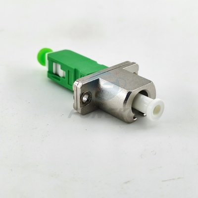 Simplex Simglemode Fiber Optic Adapter LC APC - SC APC FTTH Male Adaptor Optical Metal Coupler