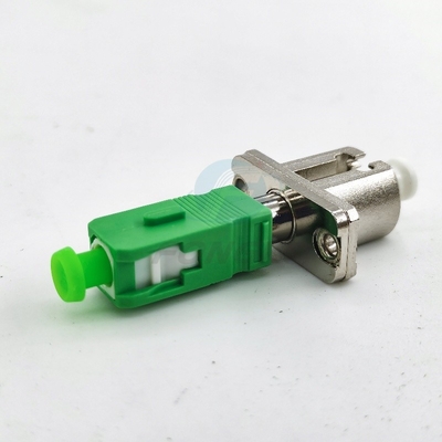 Simplex Simglemode Fiber Optic Adapter LC APC - SC APC FTTH Male Adaptor Optical Metal Coupler