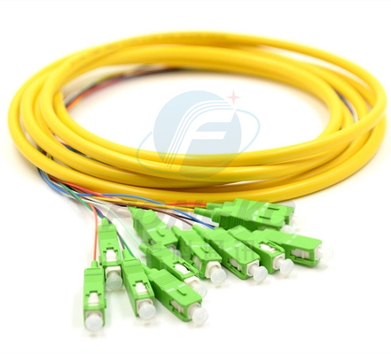 12F FTTH Fiber Optic Pigtails SC APC UPC SM G.657A1 Fibre Optica Cable