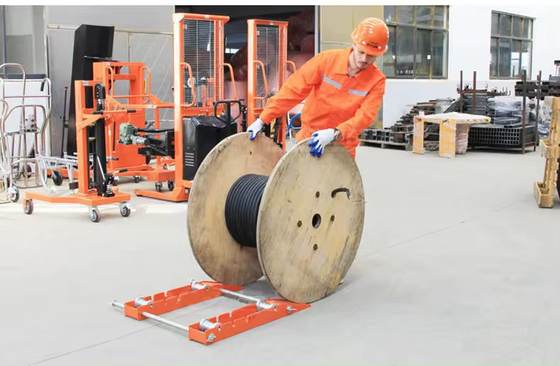Fiber Tray Cable Roller Fiber Pay-off Rack Optical Cable Holder Pay-off Reel Wire Tray