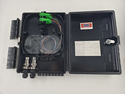 Outdoor 16 Core Fiber Optic Termination Box With SC Splitter Nap Ftth Fiber Distribution Box Fiber Termination Box