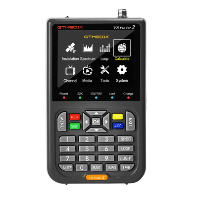 RoHS Certified GTmedia DVB-S2 Satellite Finder Handheld 6 Motors Freesat v8 Signal Tracker