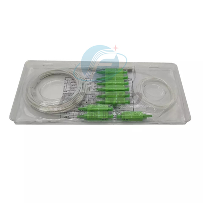 1*8 SC APC Fiber Optic PLC Splitter 1:8 Steel Tube FTTH Mini Optical PLC Splitter